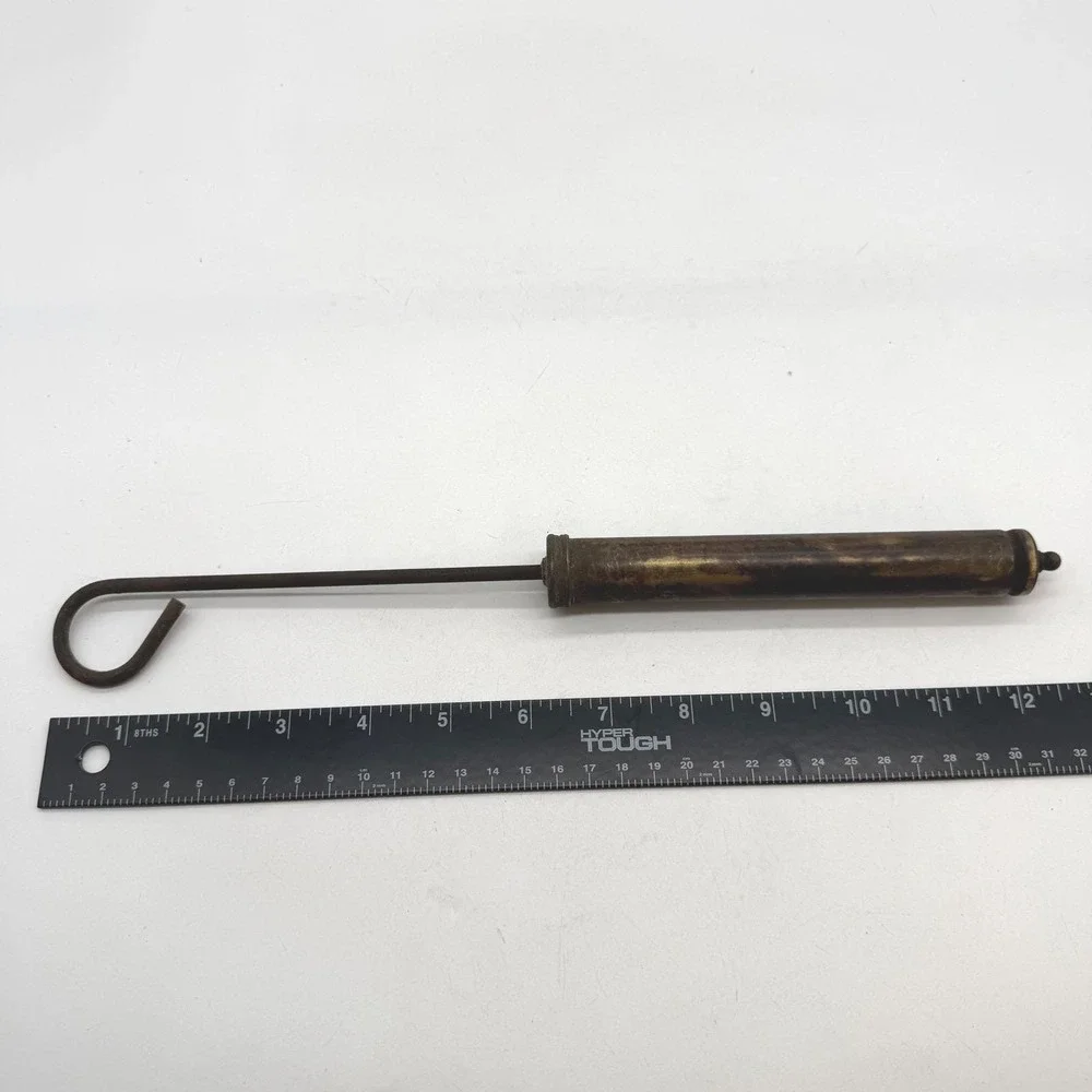 Antique Brass Hand Pump Industrial Primitive Tool Vtg grease gun steampunk